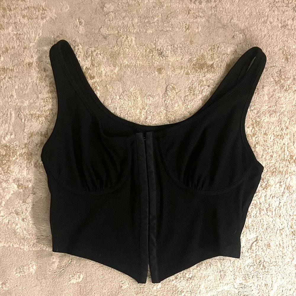 Crop Top Bustier Scoop Neck